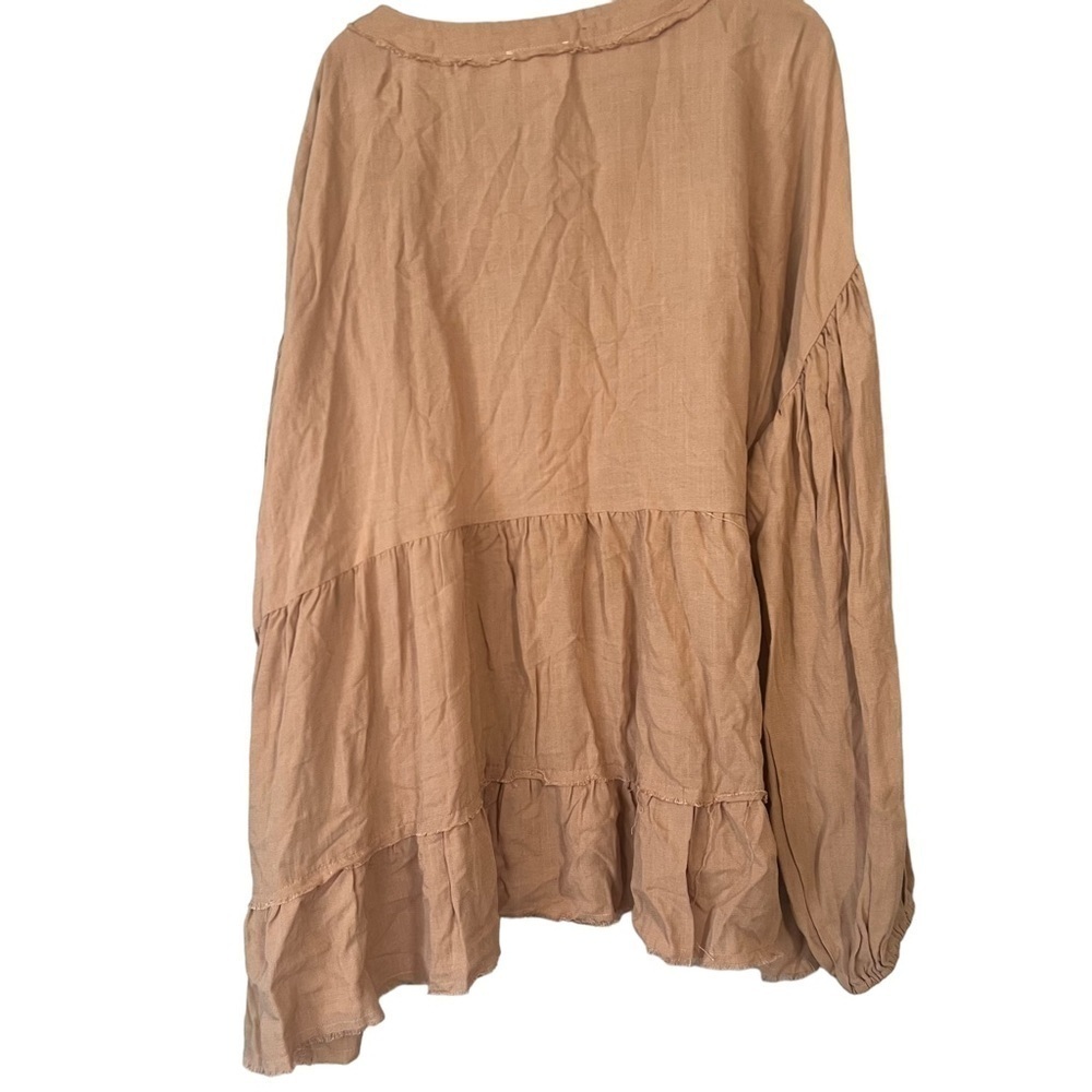 Heyson tiered button down blouse 3xl - Picture 2 of 8